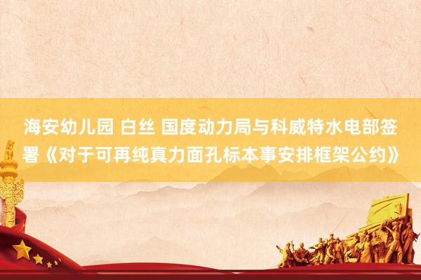 海安幼儿园 白丝 国度动力局与科威特水电部签署《对于可再纯真力面孔标本事安排框架公约》